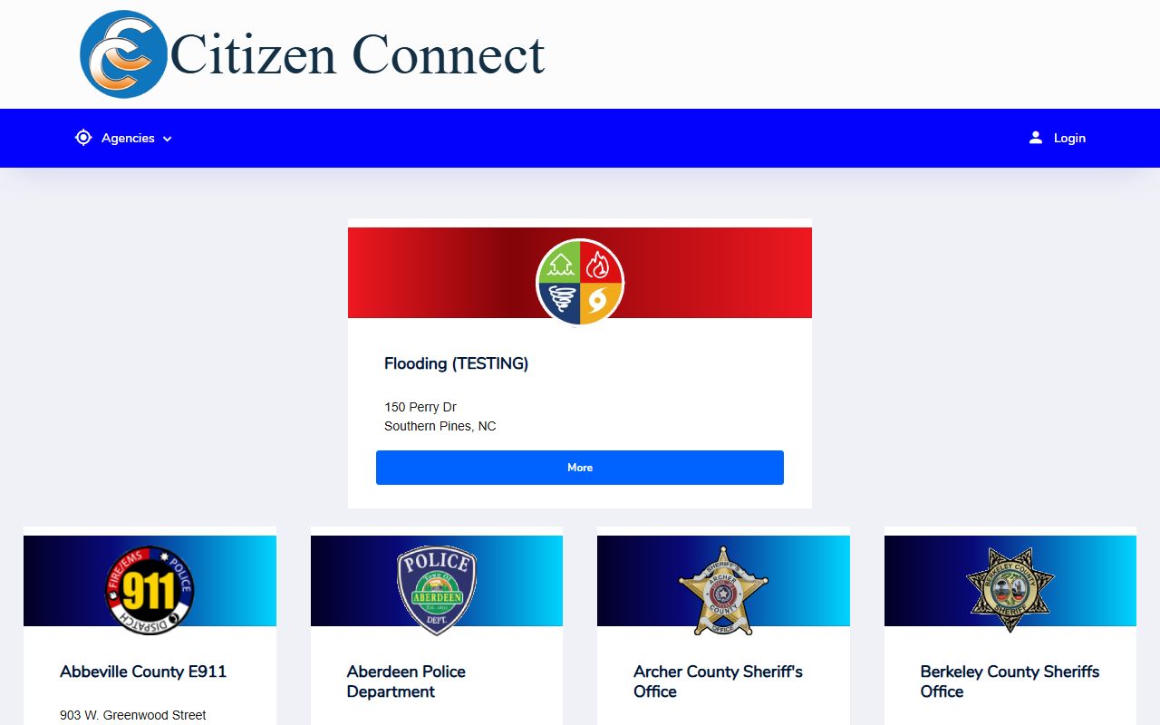 Chesterfield County Citizen Connect portal for accessing confinement and booking records