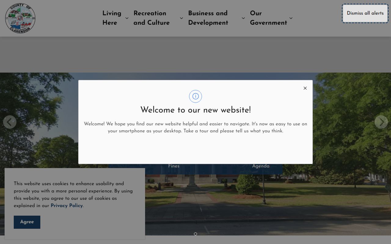 Clarendon County official government website for sheriff's office and recent booking contacts