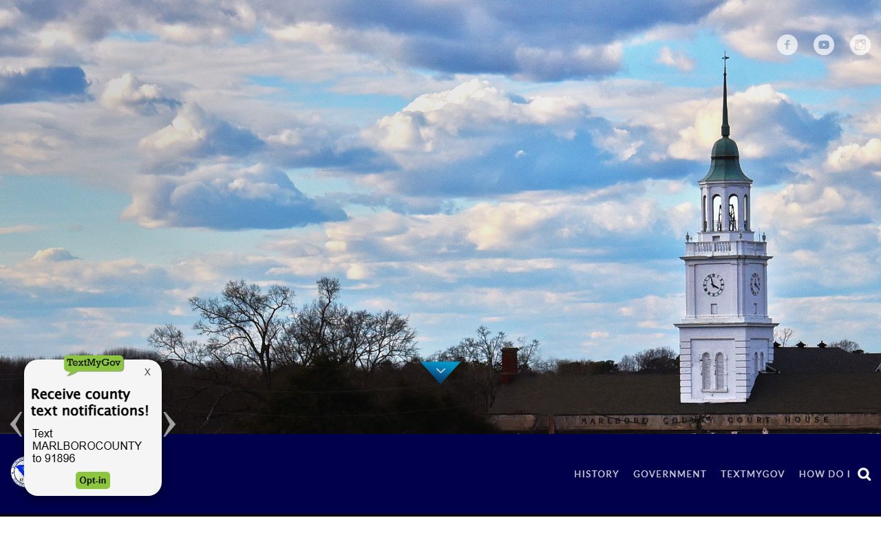 Marlboro County official website for recent bookings and sheriff information