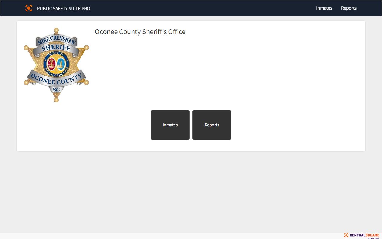 Oconee County Sheriff Zuercher portal for recent bookings and inmate search