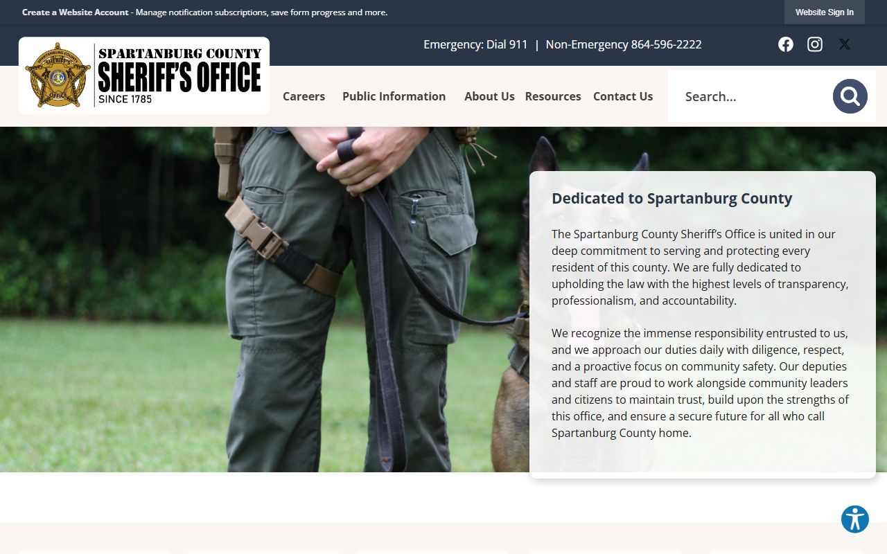 Spartanburg County Sheriff's Office website for recent bookings